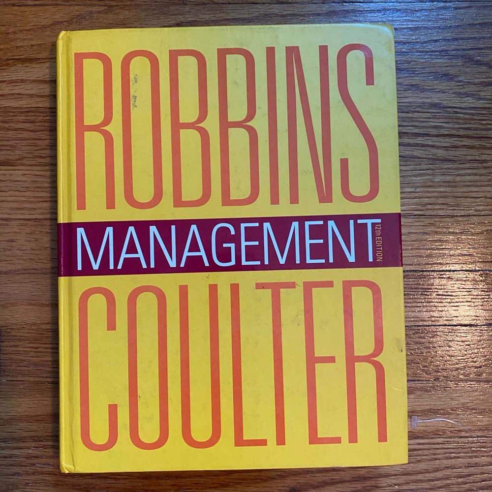 Hard Cover Management-Robbins Coulter 12th Edition